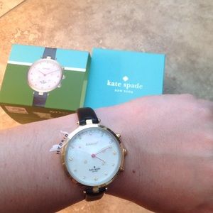 Kate Spade New York  Leather Hybrid Smartwatch